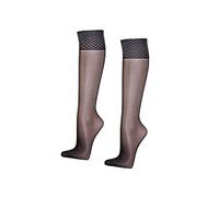 WOWERAT Wellness-Knie-Fein-Strümpfe, 30 den, venenfreundlich 5 Paar (Gr.one-size, 5er-Bündel: schwarz)