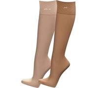 WOWERAT Wellness-Knie-Fein-Strümpfe, 30 den, venenfreundlich 5 Paar (Gr. one-size, perle)