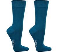 WOWERAT Wellness-Socken BAMBUS-VISKOSE, normallang, extrabreiter Piqué-Komfortbund ohne Gummidruck für Damen und Herren, 3er- Bündel (Art.Nr. 2170, Gr. 43-46, jeans)