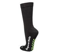 WOWERAT Wellness-Socken mit Polstersohle, ABS für Menschen mit Problemfüßen, 2er-Bündel (Gr.39-42, grüner ABS-Druck)