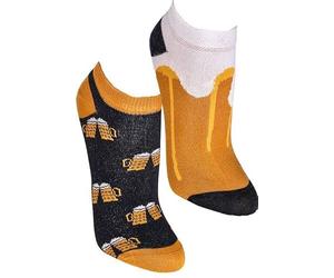 WOWERAT WITZIGE SNEAKERS SOCKEN „Bier“ 4 Paar (Gr.42-47, „Bier“)