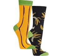 WOWERAT Witzige Socken „Banana“,als Geschenkidee oder zum Selbertragen 2er-Bündel (Gr.36-41,6209.82 „Banana“)
