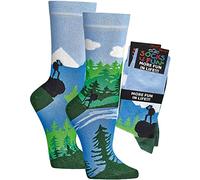 WOWERAT Witzige Socken „GIPFELTÜRMER“ für Teenager, Damen und Herren, 2er-Bündel