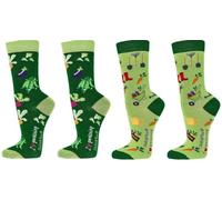 WOWERAT Witzige Socken „I love gardening“ für Teenager, Damen und Herren, 2er-Bündel (Gr.36-41, 6209.03 „I love gardening“)