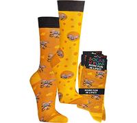 WOWERAT Witzige Socken „Käsemaus“ als Geschenkidee oder zum Selbertragen 2er-Bündel (Gr.36-41, „Käsemaus“)