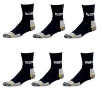 Wowerat WORK Arbeitssocken im 3er, 6er,9er oder 12er Vorteilspack - Robuste Qualität aus Baumwolle - Die Profi Socke für Arbeitsschuhe (Normallang, 43-46 | 9 Paar)