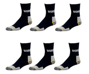 Wowerat WORK Arbeitssocken im 3er, 6er,9er oder 12er Vorteilspack - Robuste Qualität aus Baumwolle - Die Profi Socke für Arbeitsschuhe (Normallang, 43-46 | 9 Paar)