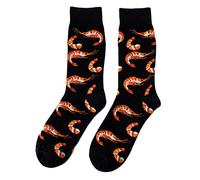 WOWOWO Damen Socken Seafood Serie Baumwolle Crew Socken Shrimp Squid Oysters Harajuku Strumpfwaren