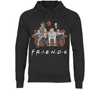 wowshirt Herren Hoodie Clown Halloween Horror Jason Freitag der 13 Gruselig Sofa, Größe:XXL, Farbe:Black