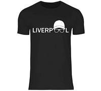 wowshirt Herren T-Shirt Jurgen Klopp Brille Silhouette Liverpool, Größe:XL, Farbe:Black