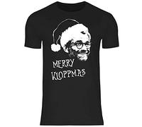 wowshirt Herren T-Shirt Merry Kloppmas Jürgen Klopp Liverpool Weihnachten, Farbe:Black, Größe:4XL