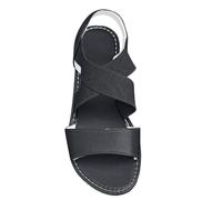 WOXIHUAN Damen Sandalen Sommer Flach Sandaletten mit Elastischem Riemen Sommerschuhe Slingback Römersandalen Offene Zehe Sandals Rutschfeste Sandalette Strandsandalen Freizeit Schuhe Outdoorsandalen