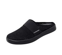 WOXIHUAN Flache Schuhe Damen Mesh-Sandalen Mesh Atmungsaktiv Sandals orthopädische Schuhe für Frauen Hinten Offen Hausschuhe Sommer Slipper mit Leichter Sohle Gesundheitsschuhe Outdoor-Walking-Shoes