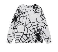 WOXIHUAN Halloween-Sweatshirt Mädchen Jungen, Spinne Drucken Halloween Pullover für Kinder Rundhalsausschnitt Sweatshirts Langarmshirt Warm Pulli Bequeme Oberteile Bluse für Kinder 1-12 Jahre