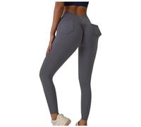 WOXIHUAN Neu Sport Leggings Damen mit Tasche High Waist Leggins Scrunch Butt Sport-Leggings Blickdicht Sporthose Bauchweg Sportleggins Lang Dehnbar Strumpfhose Yoga Hose Jogginghose für Gym Fitness