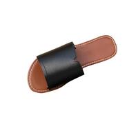 WOXIHUAN Sandalen Damen Sommer Elegant Flache Hausschuhe Fischmaul Sandaletten PU Leder Schlappen Rutschfeste Sommerschuhe Bohemia Strand Schuhe Freizeit Flach Sandalette Outdoor Freizeitschuhe