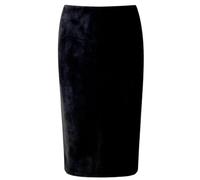 WOYUANSHA Hübscher Rock Bleistiftrock Damen Frauen Wildleder Midi Bleistift Rock Hohe Taille Sexy Stil Stretch Wrap Damen Büroarbeit XL Schwarz