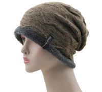 WOYUANSHA Mütze Beanie Hut Erwachsene Männer Warme Mützen Skull Ies Mode Buchstaben Gestrickt Frauen Hut Outdoor Bunt Lässig Knochen Brsoft Khaki