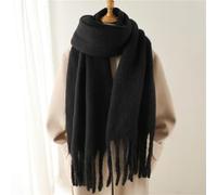 WOYUANSHA Schal Einfarbig Flauschiger Klobiger Schal Weiche Gemütliche Quaste Lange Verdickte Warme Vielseitige Schals 240X38Cm 5