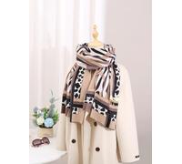 WOYUANSHA Schal Pashmina-Schal Mit Leoparden Muster Weich Und Warm Lässig Damen Schal Khaki