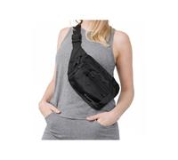 Wozinsky WSB-W1 unisex shoulder bag with adjustable strap waterproof - black
