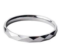 WOZUIMEI S925 Silberringe Damen im Japanischen und Koreanischen Stil Einfache und Glatte Mode Ring Schwanz Ring Unterabschnitt SchmuckS925 Silberring, USA 2.5