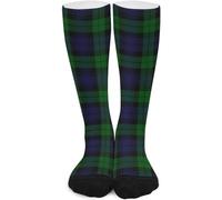 Wpamlrta Black Watch Plaid Socken für Herren, Crew, Mitte der Wade, lässige lange Socken, Strümpfe, Laufen, Sport, Reisen, 42 cm, Siehe Abbildung, One size