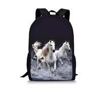 Wpamlrta Casual Backpacks School Bags for Teenagers Canvas Animals Backpack Cute Animals Bookbags Crazy Horse
