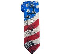 Wpamlrta Herren-Krawatten mit amerikanischer Flagge, formell, 8,2 cm, USA-Flagge, freiheitsstatue, Einheitsgröße
