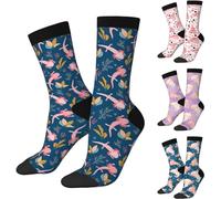 Wpamlrta Lustige Socken für Axolotl-Liebhaber, niedlicher Axolotl-Druck, lässige Crew-Socken, Geschenke für Männer und Frauen, Axolotl, Niedliches Axolotl, One size