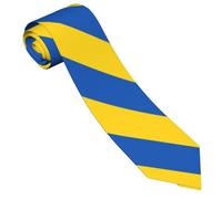 Wpamlrta Stilvolle Nationalflaggen-Krawatte für Herren, bequeme Krawatte für Vatertag, Geburtstagsgeschenk, Business, Urlaub, Flagge der Ukraine, Einheitsgröße