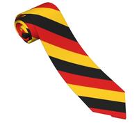 Wpamlrta Stilvolle Nationalflaggen-Krawatte für Herren, bequeme Krawatte für Vatertag, Geburtstagsgeschenk, Business, Urlaub, Flagge Deutschlands, Einheitsgröße