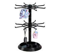 Wpsagek Schmuckständer, 2-Stufiger Drehbar Schmuckständer, Schmuck Kettenständer Display Ständer, Ketten Aufbewahrung Organizer Für Armbänder Ringe Ohrringe