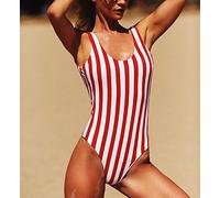 WQZYY&ASDCD Badeanzug Bikini Damen Swimsuit Damen Badebekleidung Mit Blumendruck Und Offenem Rücken V-Ausschnitt Gesäß Dicken Bikini Badeanzug-8_M