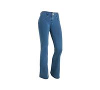 WR.UP Freddy Jeggings Push Up Flare Regular Waist Umweltfreundlicher Stoff für Damen, heller Denim, Clear Jeans-seams On Tone, L