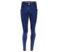 WR.UP Freddy Skinny-Hose, Normale Länge, aus dunklem Denim,
