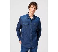 Wrangler Jeanshemd im Western Style in Dark Stone XL Regular Fit