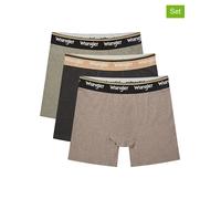 Wrangler 3er-Set: Boxershorts "Joffrey" in Anthrazit - Größe XL | Herren Waesche
