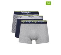 Wrangler 3er-Set: Boxershorts "Sand" in Dunkelblau - Größe XL | Herren Waesche