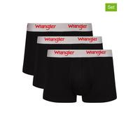 Wrangler 3er-Set: Boxershorts "Tasker" in Schwarz - Größe L | Herren Waesche