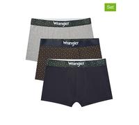 Wrangler 3er-Set: Boxershorts "Winchell" in Dunkelblau - Größe XL | Herren Waesche