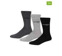 Wrangler 3er-Set: Socken "Caird" in Anthrazit - Größe 43-46 | Herrensocken