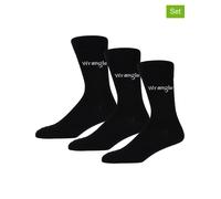 Wrangler 3er-Set: Socken "Caird" in Schwarz - Größe 43-46 | Herrensocken