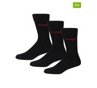 Wrangler 3er-Set: Socken "Coull" in Schwarz - Größe 43-46 | Herrensocken