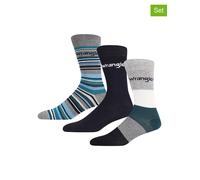 Wrangler 3er-Set: Socken "Denholm" in Schwarz - Größe 38-42 | Herrensocken