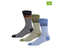 Wrangler 3er-Set: Socken "Healey" in Schwarz - Größe 43-46 | Herrensocken