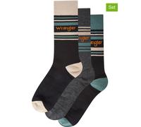 Wrangler 3er-Set: Socken "Sven" in Schwarz - Größe 43-46 | Herrensocken