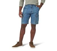 Wrangler Authentics Herren Classic Cargo Stretch Short Cargos, Mittlere Tönung, Denim, 46