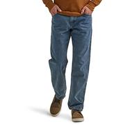Wrangler Authentics Herren-Baumwolljeans mit 5 Taschen, Klassische, Flexible, lässige Passform, Stonewashed, 35W / 34L