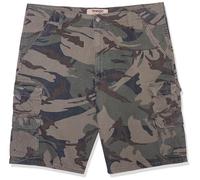 Wrangler Authentics Herren Hochwertige Cargo-Shorts aus Twill Cargos, Grün (Forest Green) Camouflage, 56